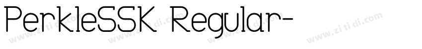 PerkleSSK Regular字体转换